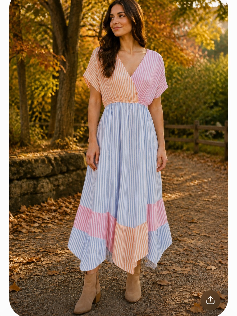 Villagallo Libby cotton midi dress